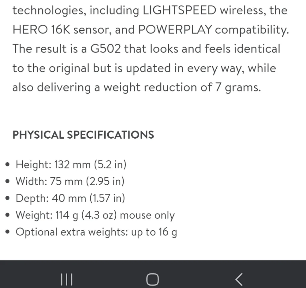 Logitech G502 Lightspeed Wireless Gaming Mouse *nib